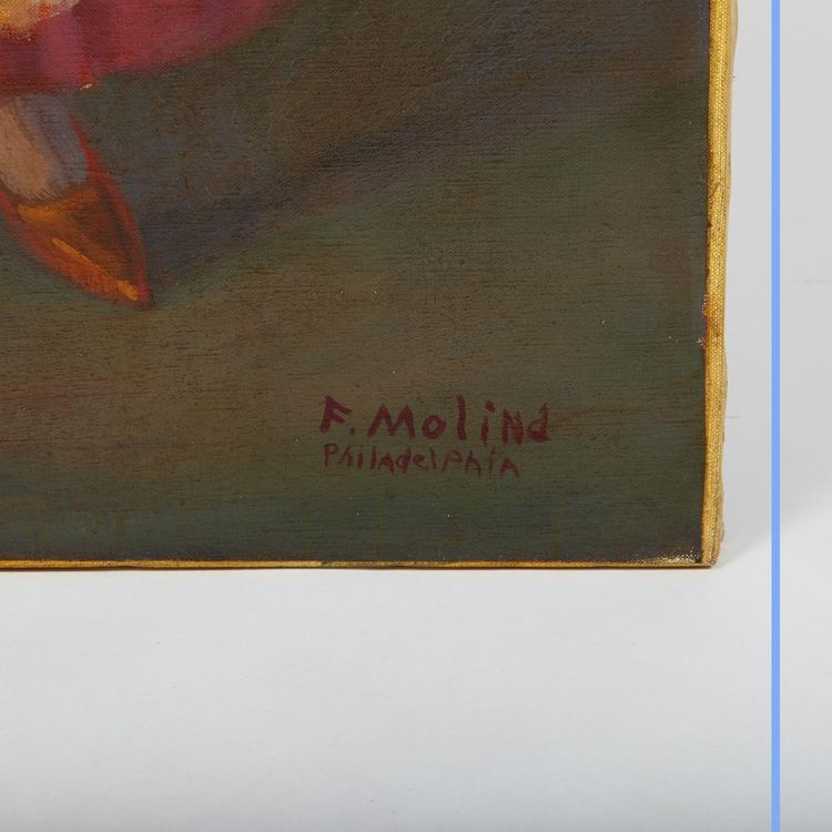 F. MOLINA, Porträt von J. Lucchese, 20. Jahrhundert