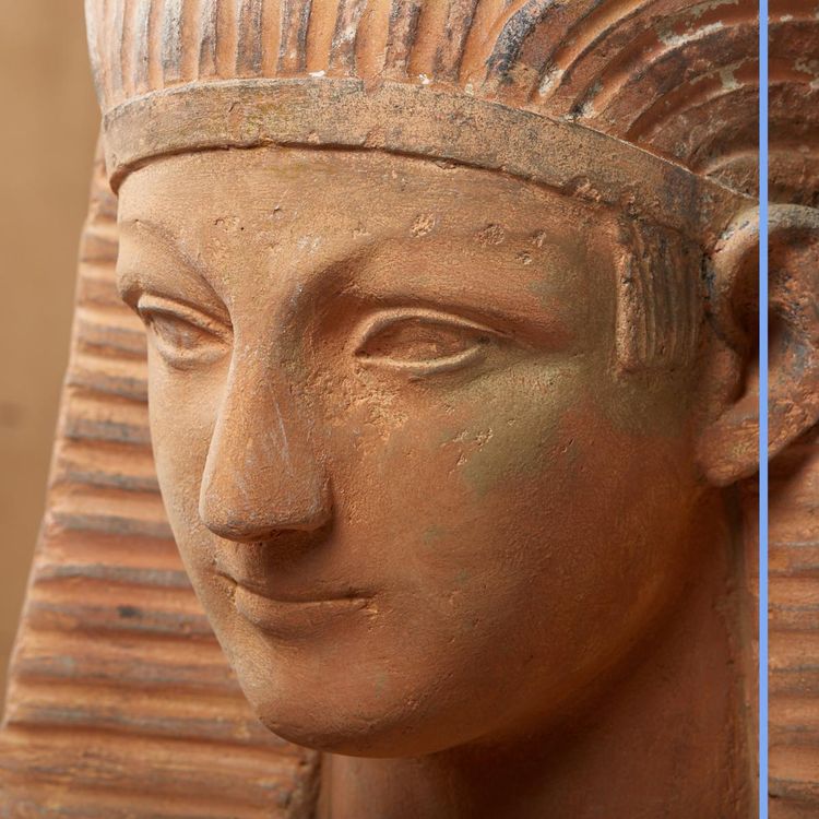 Sphinx en terre cuite, XIXe