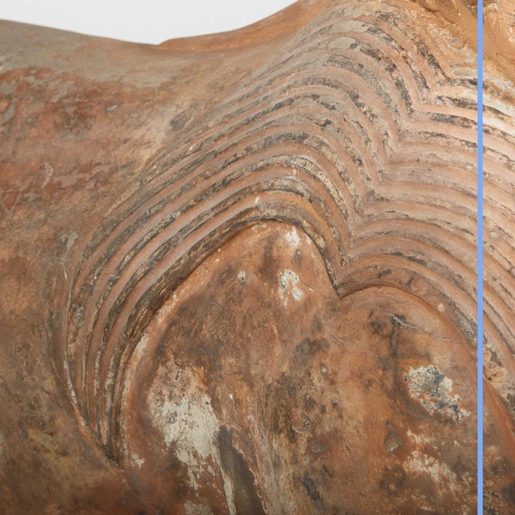 Sphinx en terre cuite, XIXe