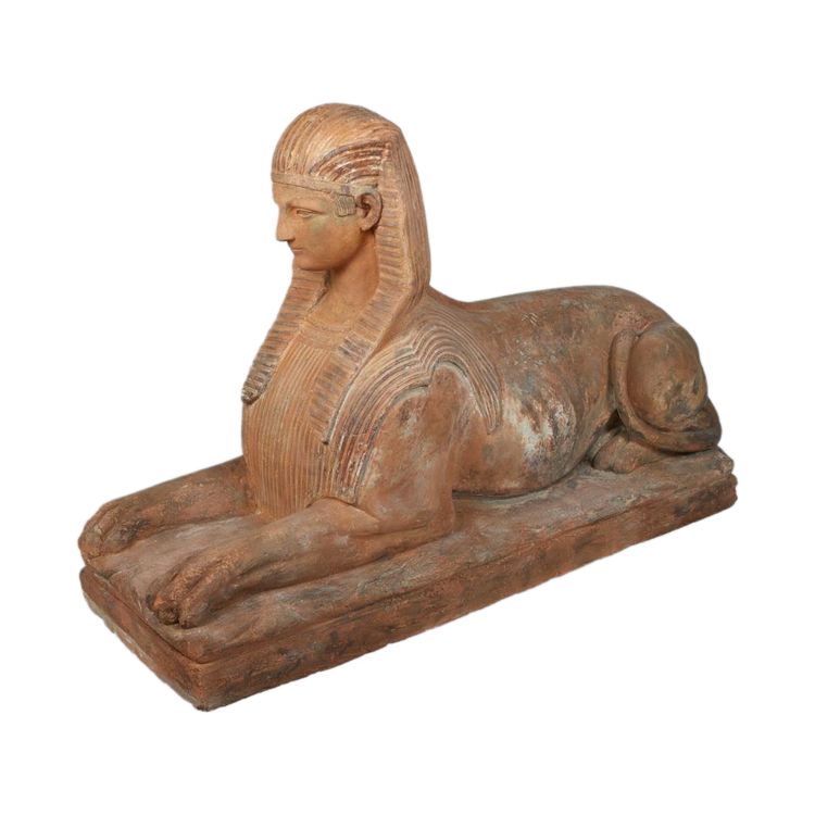 Sphinx en terre cuite, XIXe