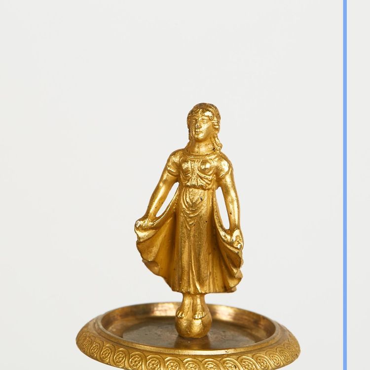 Pair of Empire style candlesticks, 19th century