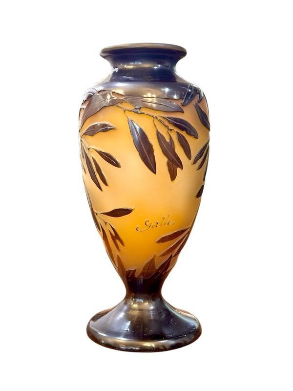 Vaso Emile Gallé "Aux Olives