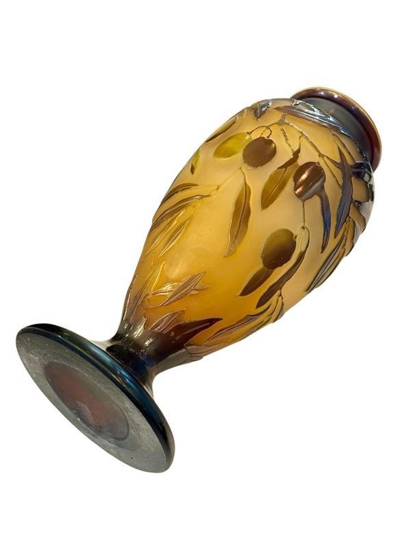 Vaso Emile Gallé "Aux Olives
