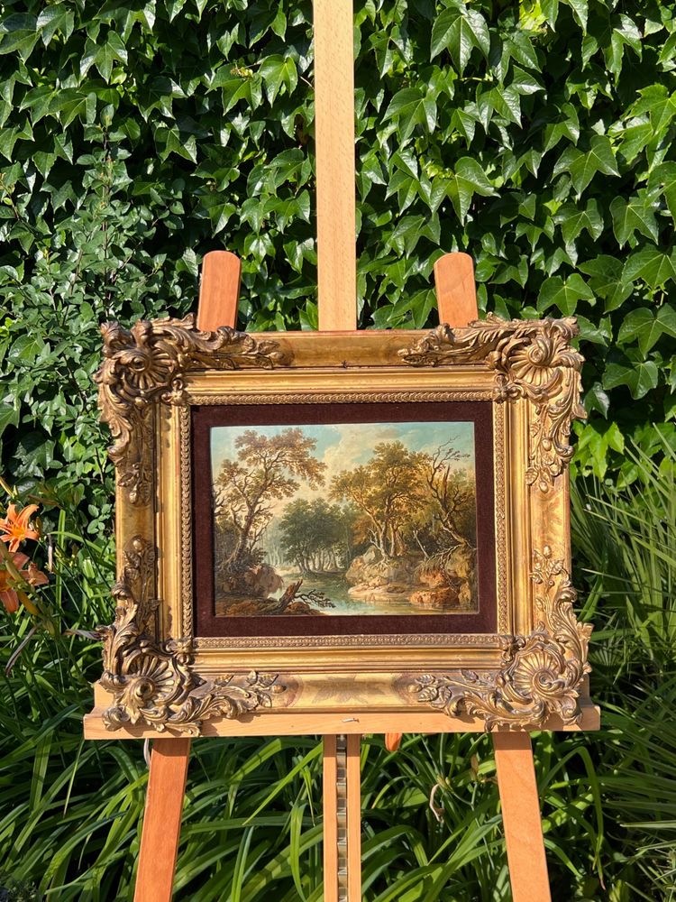 Scena pastorale, Olio su tavola, XVIII secolo
