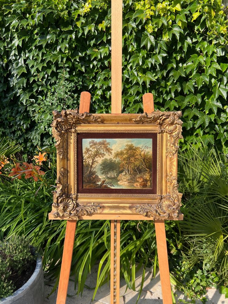 Scena pastorale, Olio su tavola, XVIII secolo