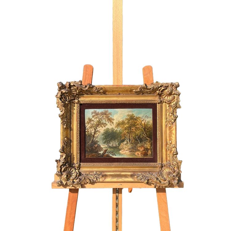 Scena pastorale, Olio su tavola, XVIII secolo