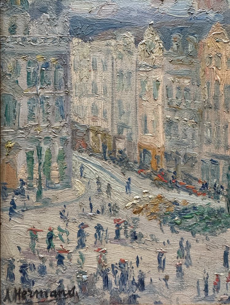 A. Hermans (XIX-XX) - Bruxelles, Grand-Place, 1910 circa