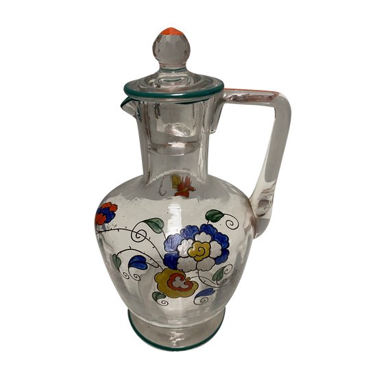 Decanter di cristallo di Sèvres con manico