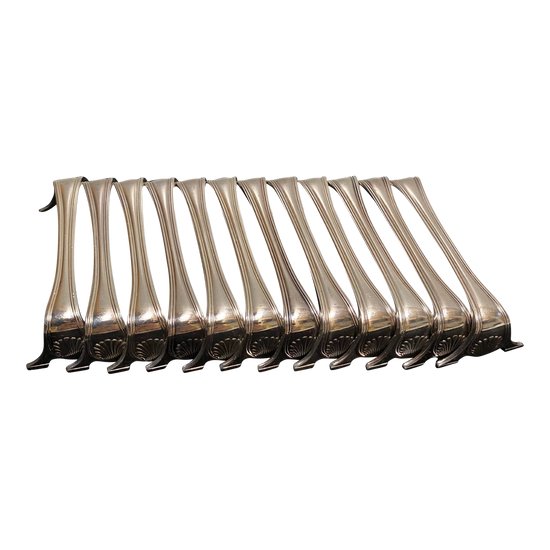 Set of twelve knife holders