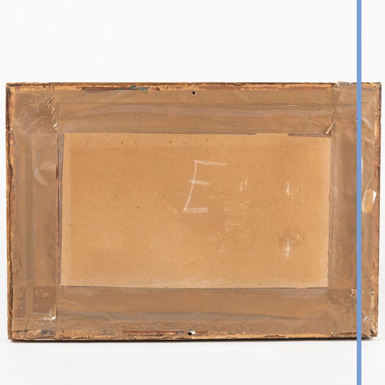 Scuola del XIX secolo, nello stile del XVII secolo, coppia di dipinti su vetro rovesciato, XIX secolo