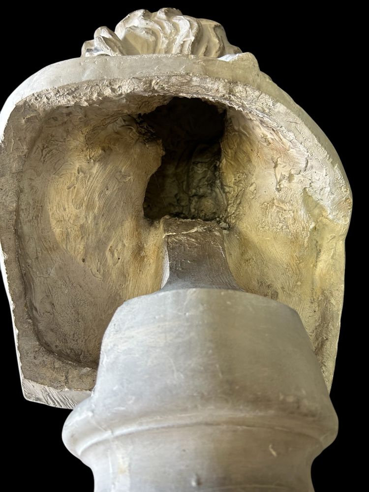 Busto in gesso di Laocoonte da antichi Musei Nazionali Cast Late 19th Century H 66 Cm