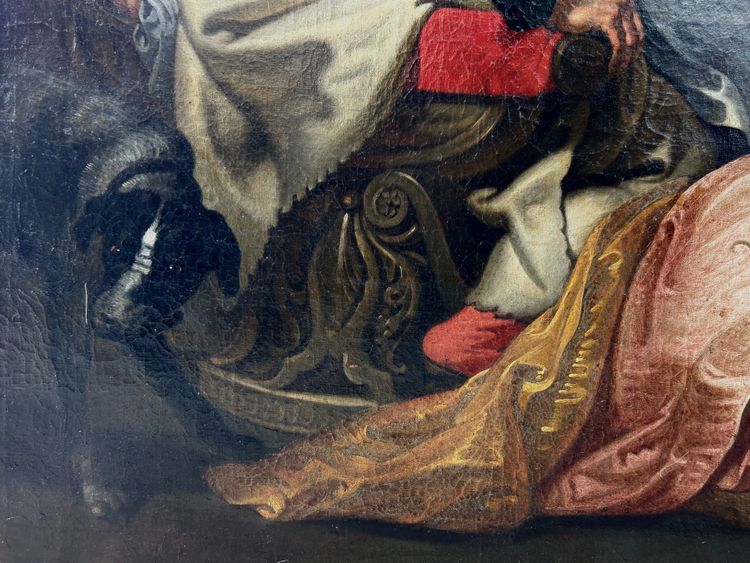 17th century Flemish school Follower of Peter Paul Rubens - The Meal at Simon the Pharisee's House
