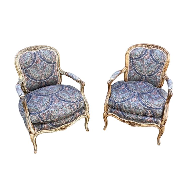 Pair De Fauteuils Cabriolets De Style Louis XV