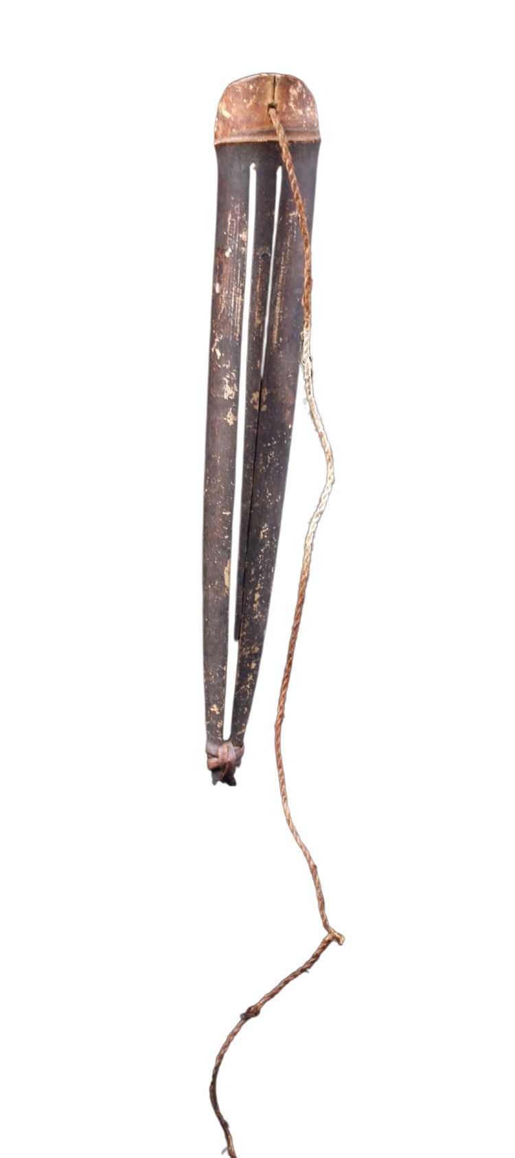 Guimbarde traditionnelle, instrument traditionnel, art océanien, art tribal, Océanie, 25 cm