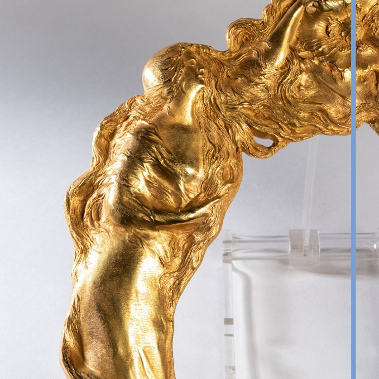 Eugène L'Hoest (1874-1937), gilt bronze frame, 20th century