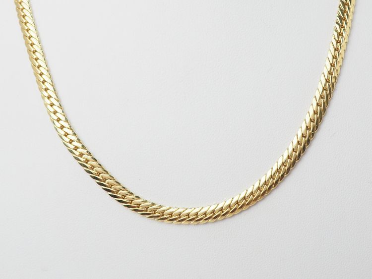 Collier maille anglaise en or jaune