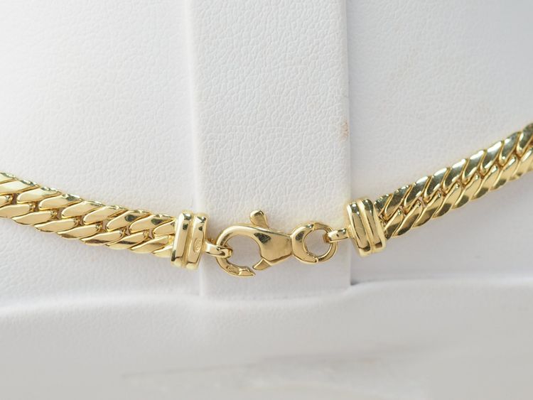 Collier maille anglaise en or jaune