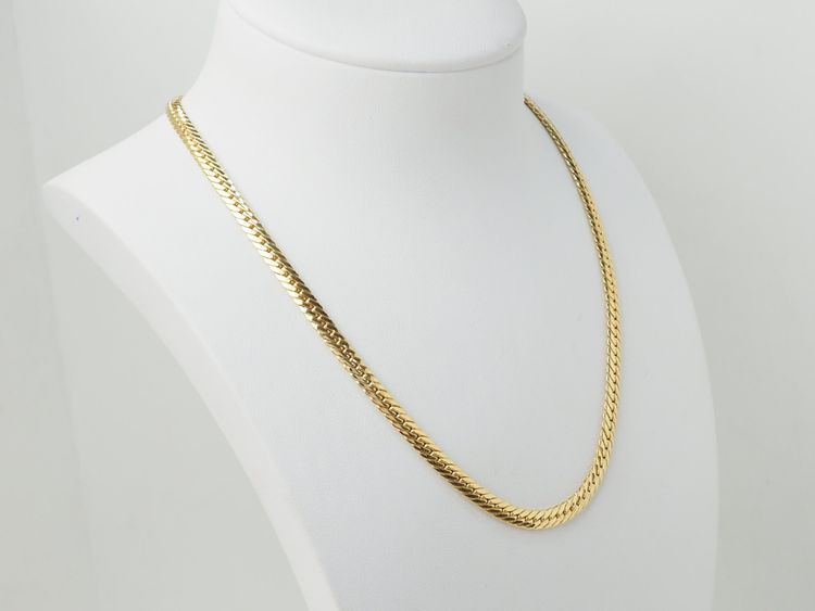 Collier maille anglaise en or jaune