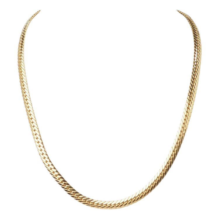 Collier maille anglaise en or jaune