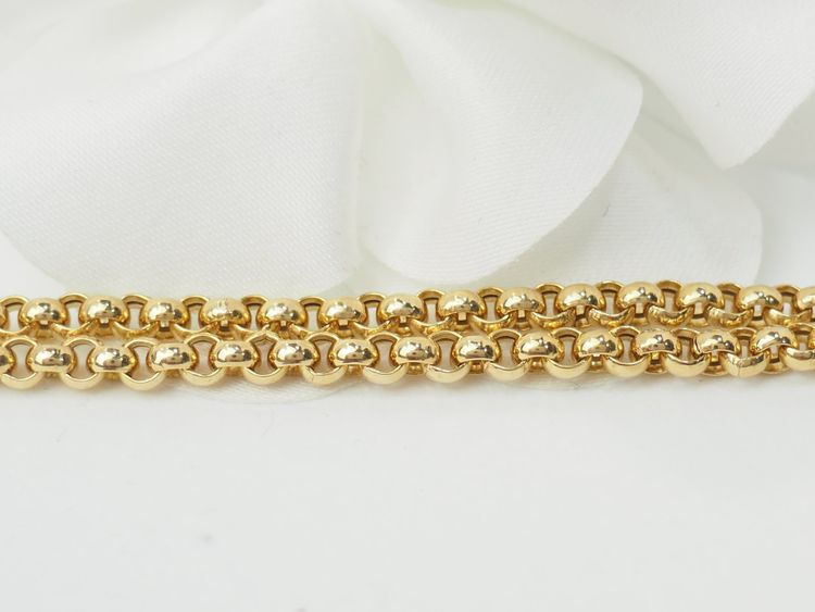 Collier maille jaseron en or jaune