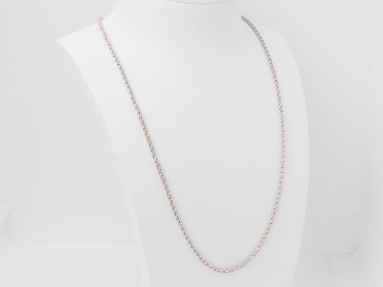 collana vintage in oro bianco