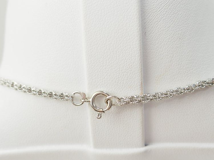 collana vintage in oro bianco