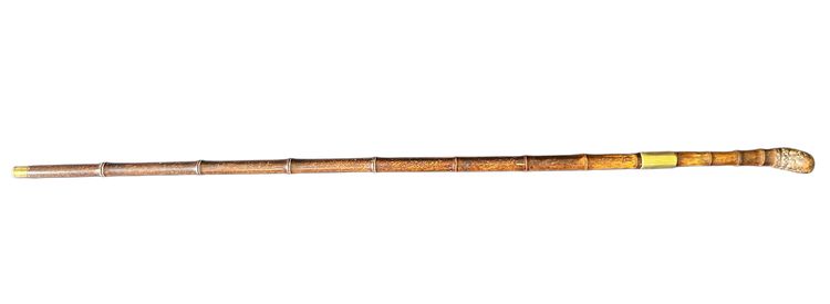 Canne-épée en bambou, lame acier de Solingen, XIXème siècle