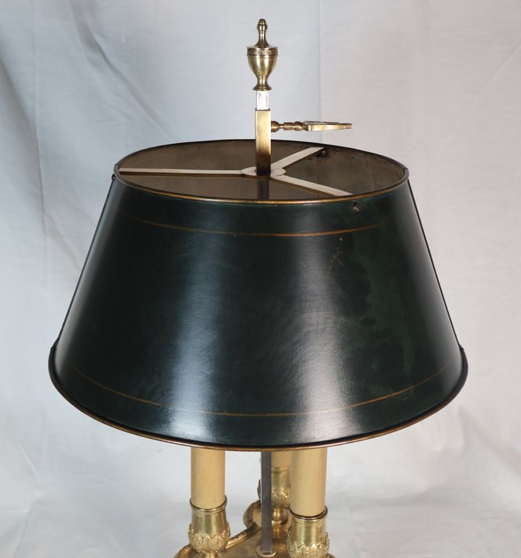 Lampe bouillotte  Eugène Hazart fin du XIXème siècle.