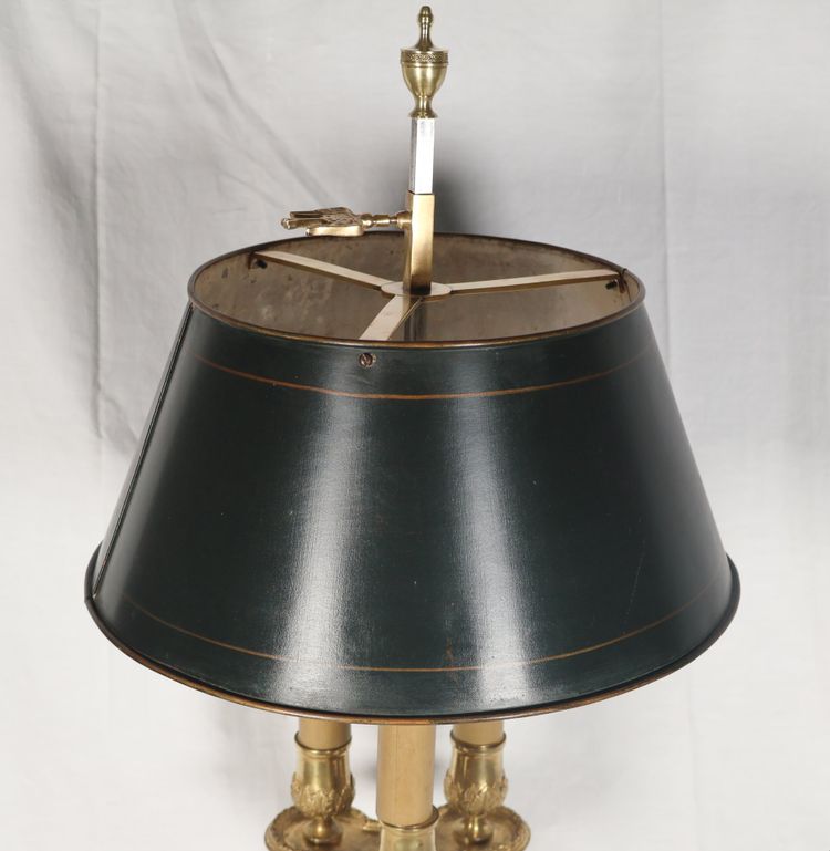 Lampe bouillotte  Eugène Hazart fin du XIXème siècle.