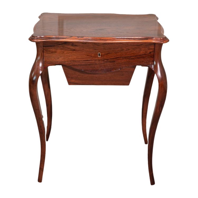 Table à Ouvrage Dite "travailleuse" En Placage De Palissandre