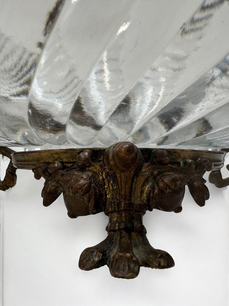 Baccarat - Crystal and bronze centerpiece from the Japanese period