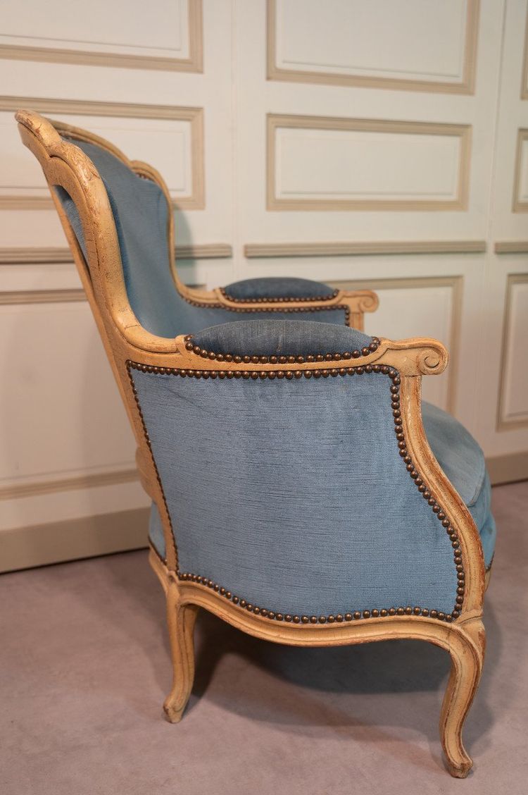 Pair of Louis XV Style Bergères