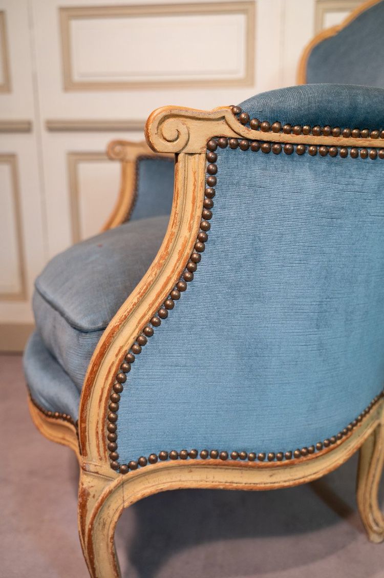 Pair of Louis XV Style Bergères