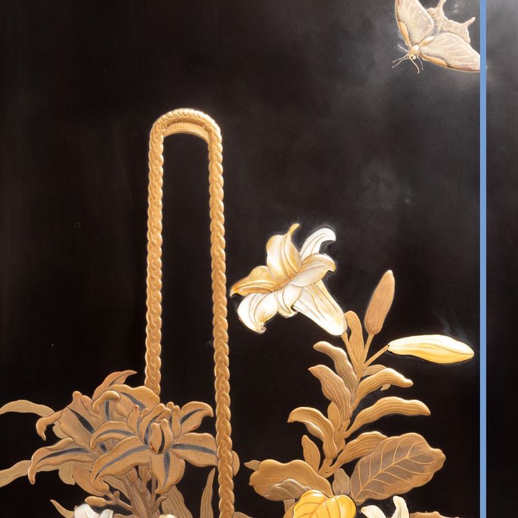 Gabriel Viardot (1830-1904), mobile in mogano e lacca, XIX secolo