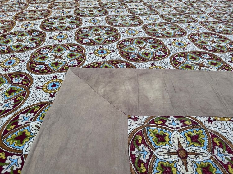 Large Aubusson petit point carpet 465 x 455 cm