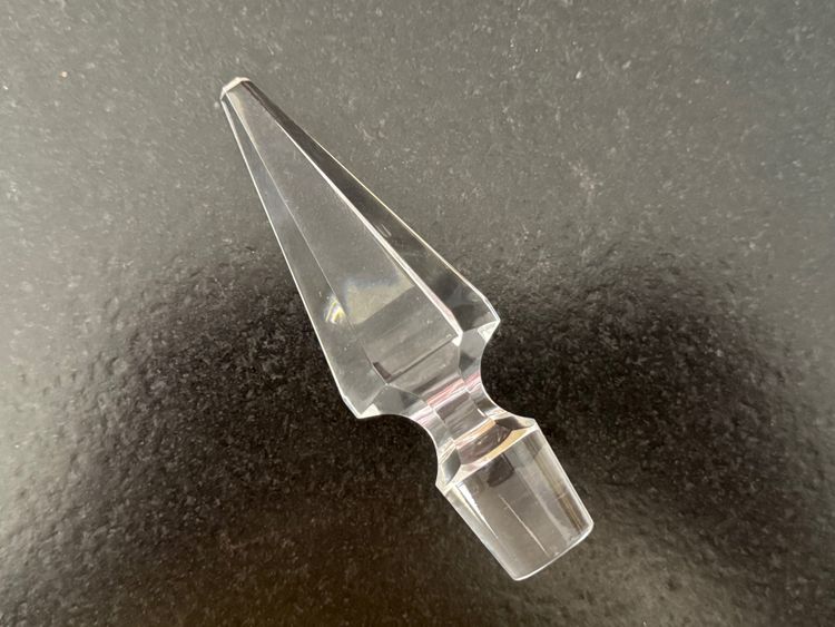 Magnificent Baccarat conical crystal wine decanter