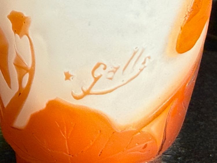 Splendido piccolo vaso di ciclamini di Gallé
