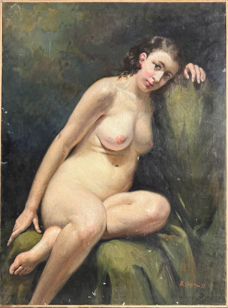 Naiade , grande olio su tela 1933