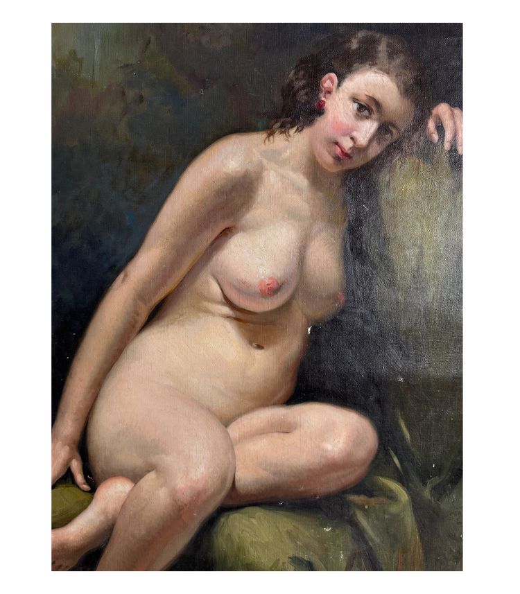 Naiade , grande olio su tela 1933
