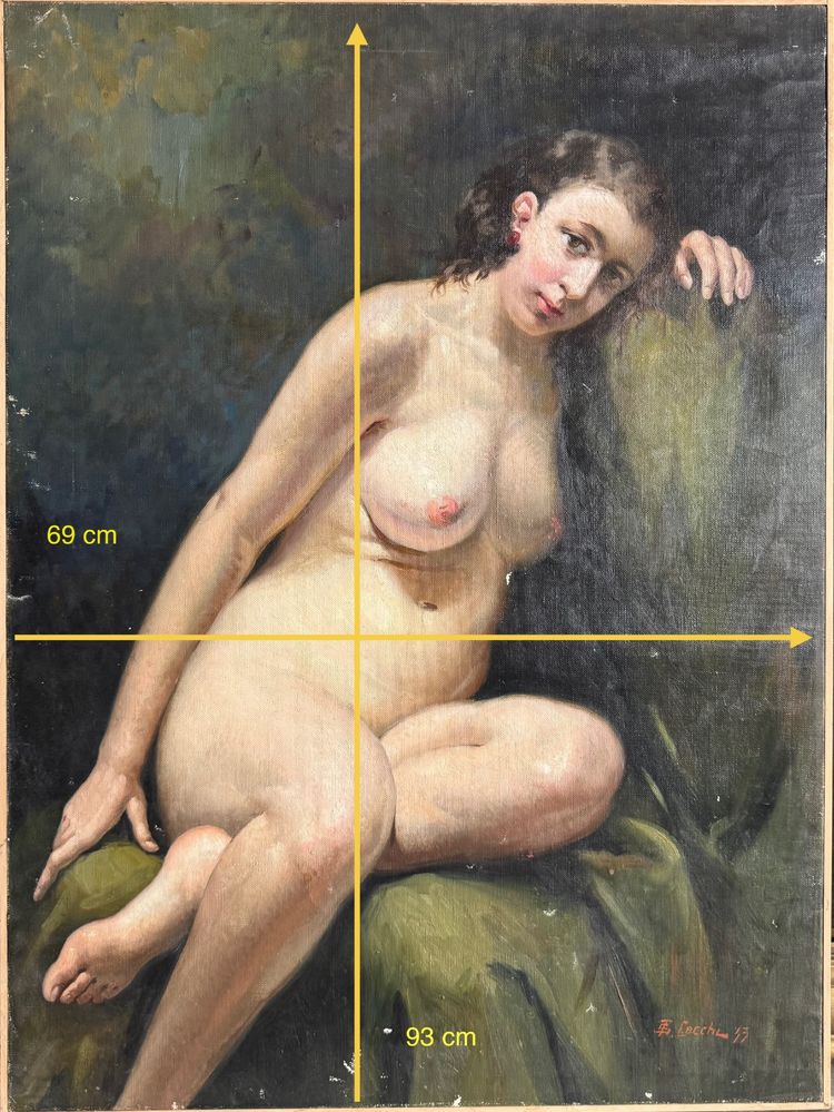 Naiade , grande olio su tela 1933