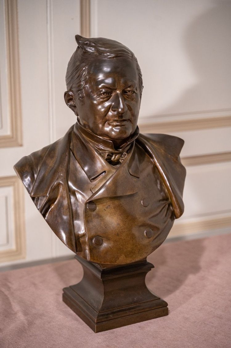 Busto di bronzo Adolphe Thiers