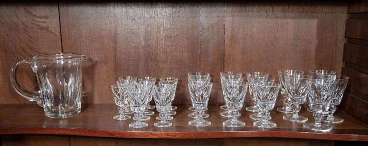 Suite De Verres En Cristal St Louis