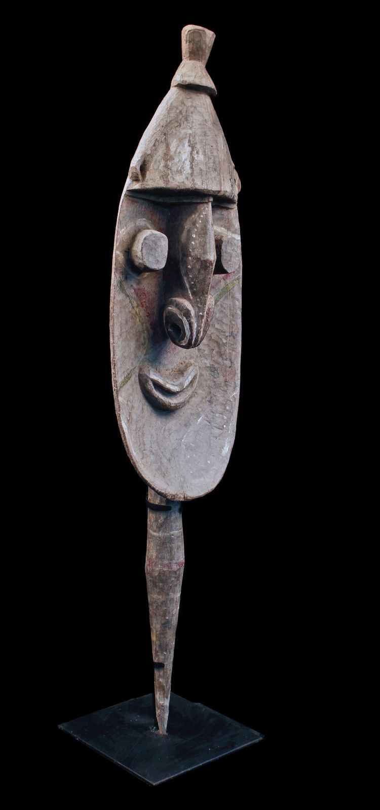 Figura di culto Yena, scultura tribale, arte tribale, arte oceanica, Oceania, arte del Pacifico, 118 cm