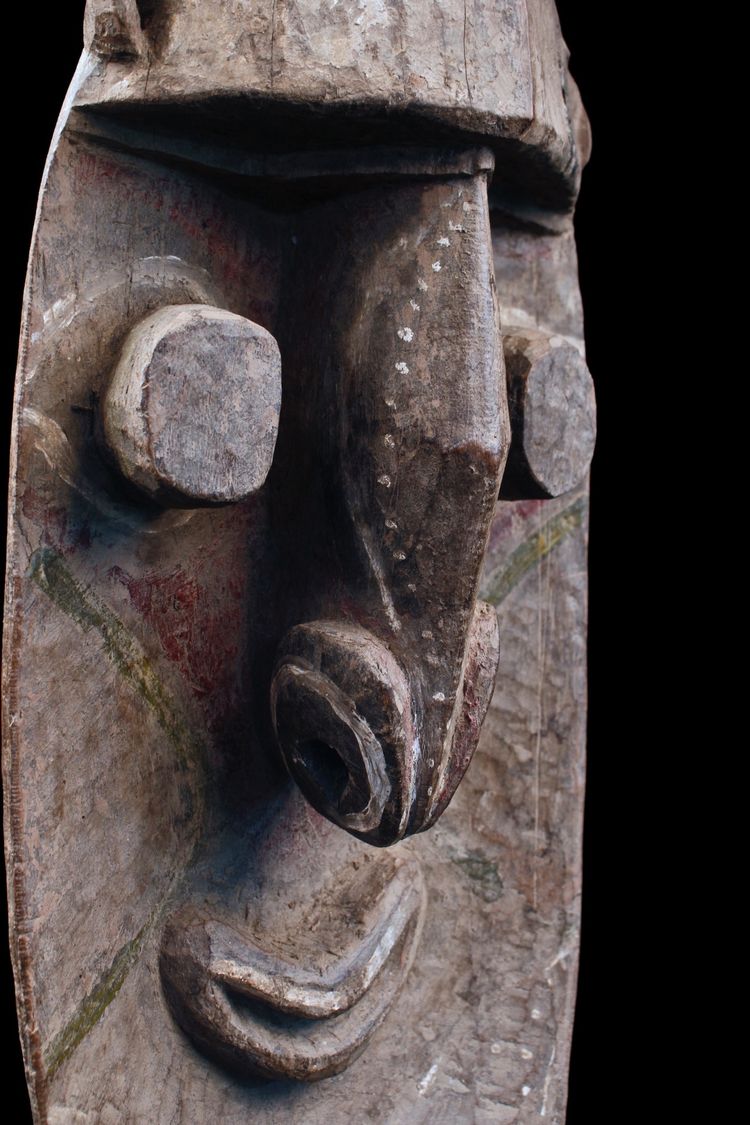 Figura di culto Yena, scultura tribale, arte tribale, arte oceanica, Oceania, arte del Pacifico, 118 cm