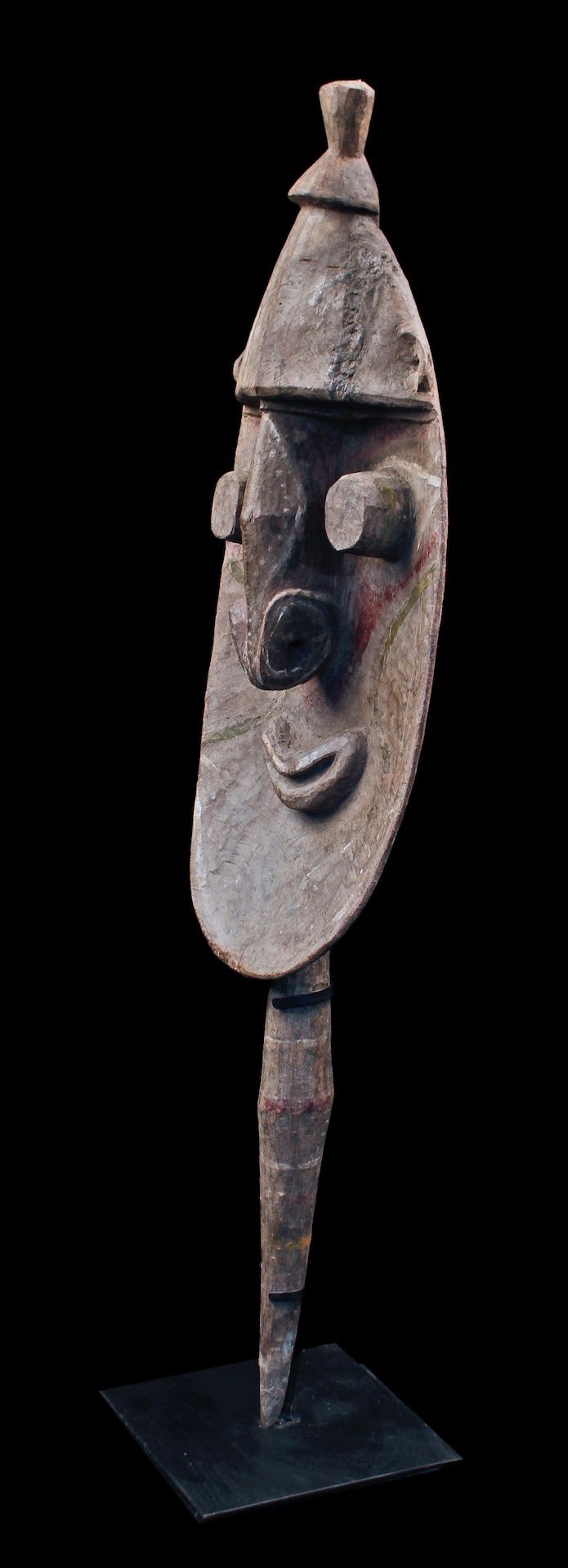 Figura di culto Yena, scultura tribale, arte tribale, arte oceanica, Oceania, arte del Pacifico, 118 cm