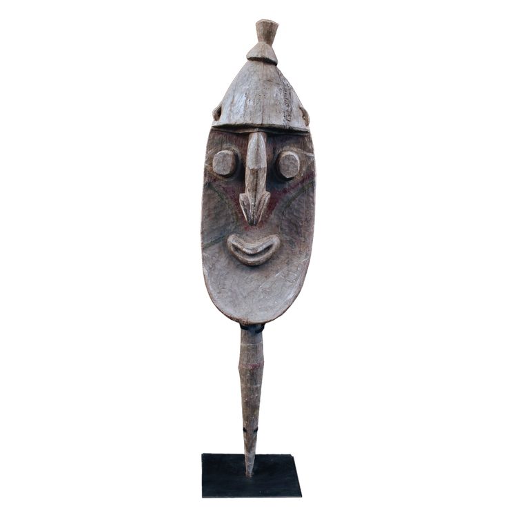 Figura di culto Yena, scultura tribale, arte tribale, arte oceanica, Oceania, arte del Pacifico, 118 cm
