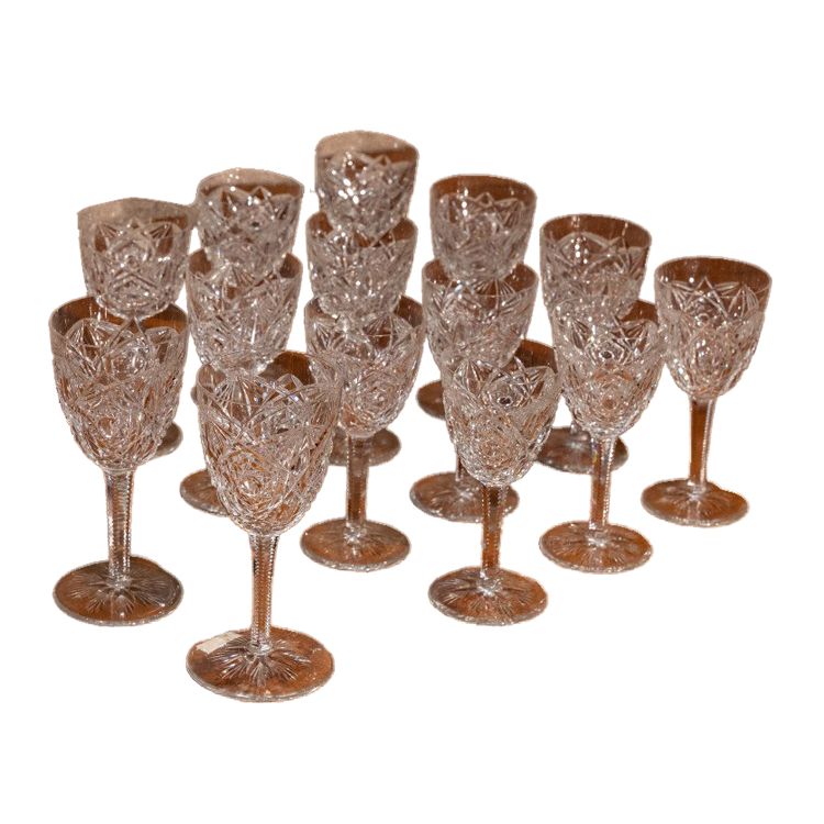 Suite De Verres En Cristal Baccarat