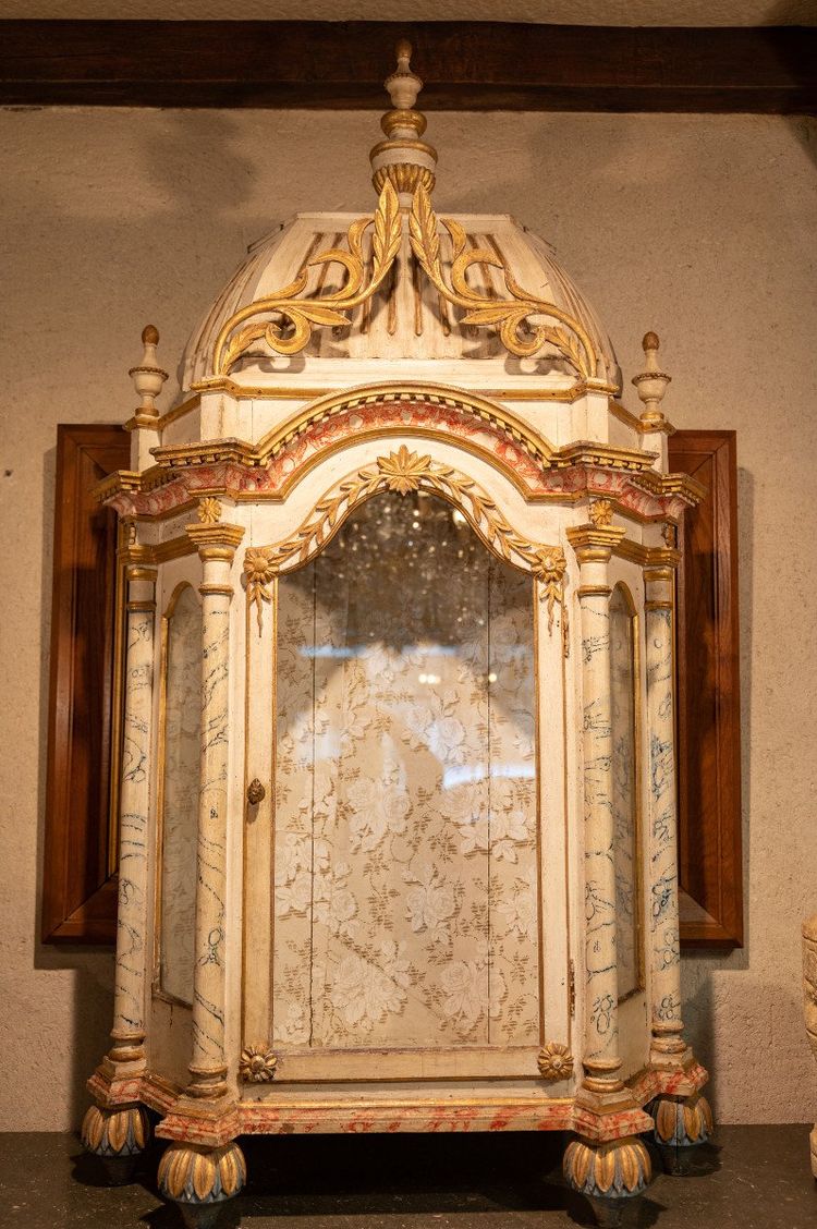 Baroque Oratory Polychrome Wood