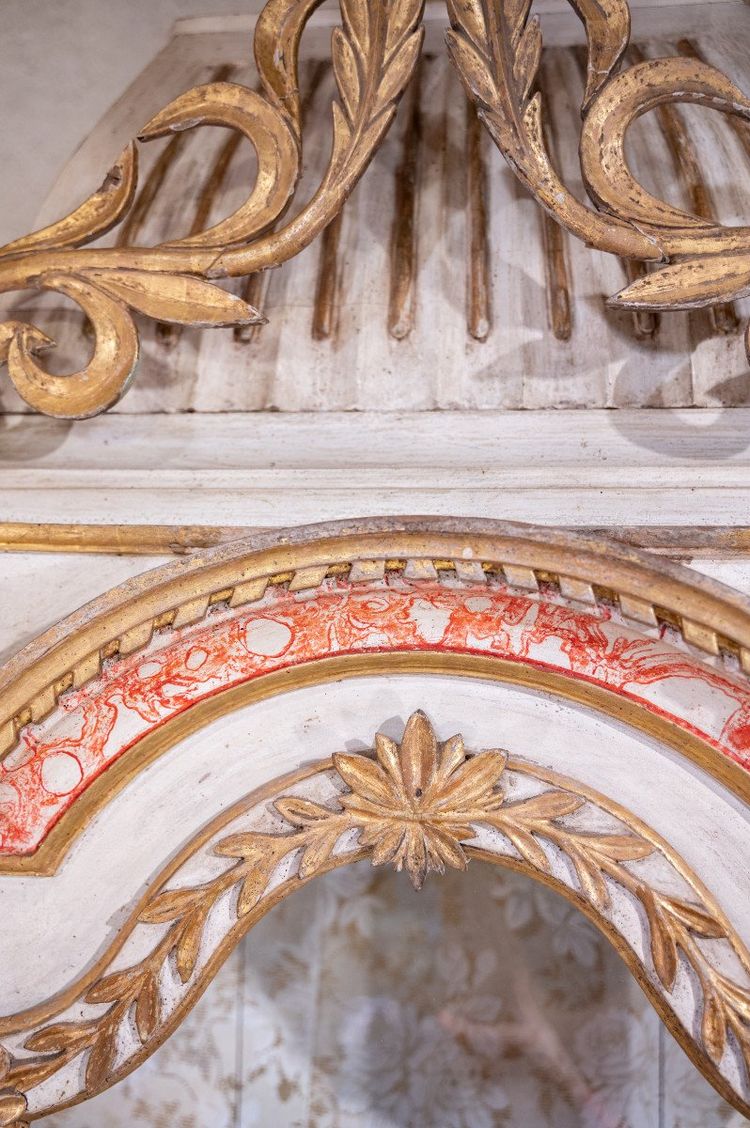 Baroque Oratory Polychrome Wood