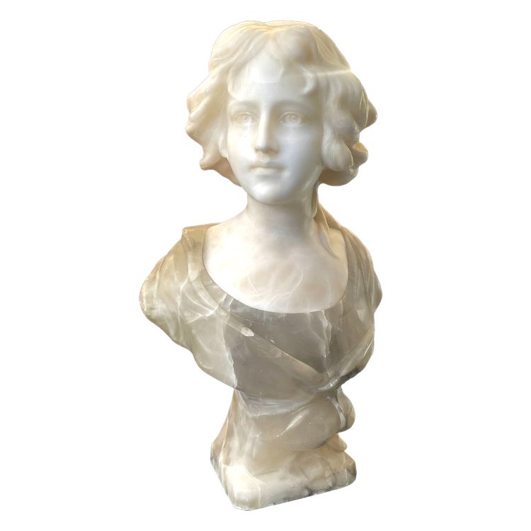 Busto in alabastro, XIX secolo